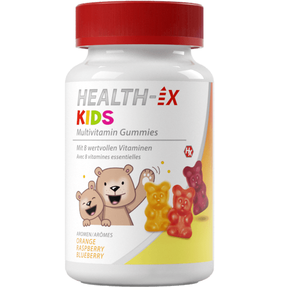 Produktverpackung der Health-iX Multivitamin Gummies KIDS