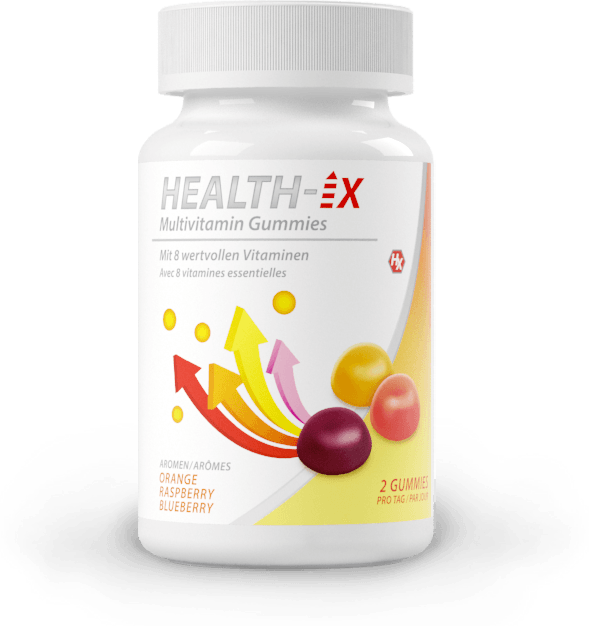 Produktverpackung der Health-iX Multivitamin Gummies