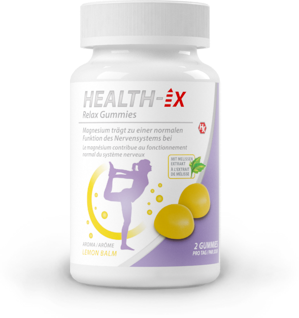 Product packaging of the Health-iX Relax Gummies